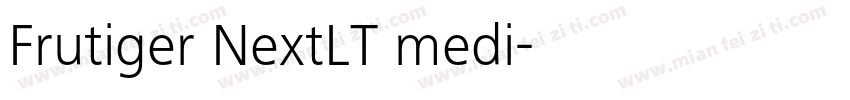 Frutiger NextLT medi字体转换